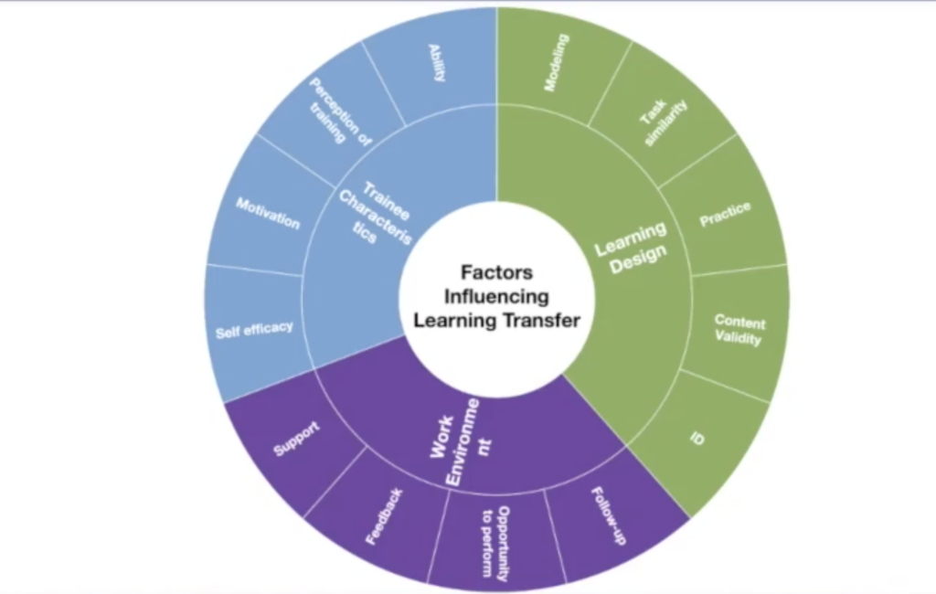 Factors influencing learning transfer
